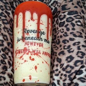 Stylish Red and Cream Tumbler